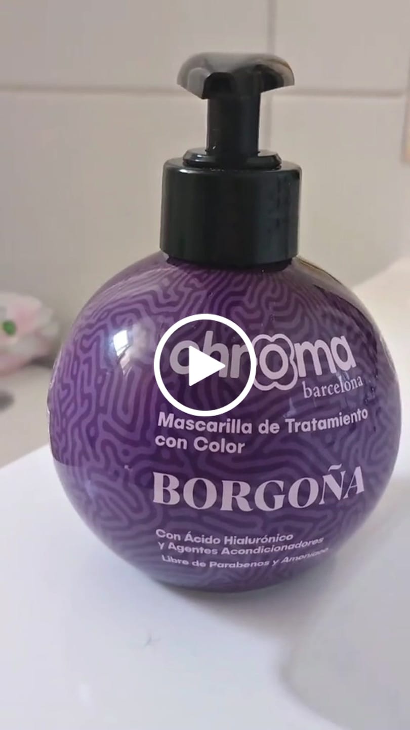 Customer video review of CHROMA BARCELONA - Mascarilla con color -  250ml - TODOS los tonos