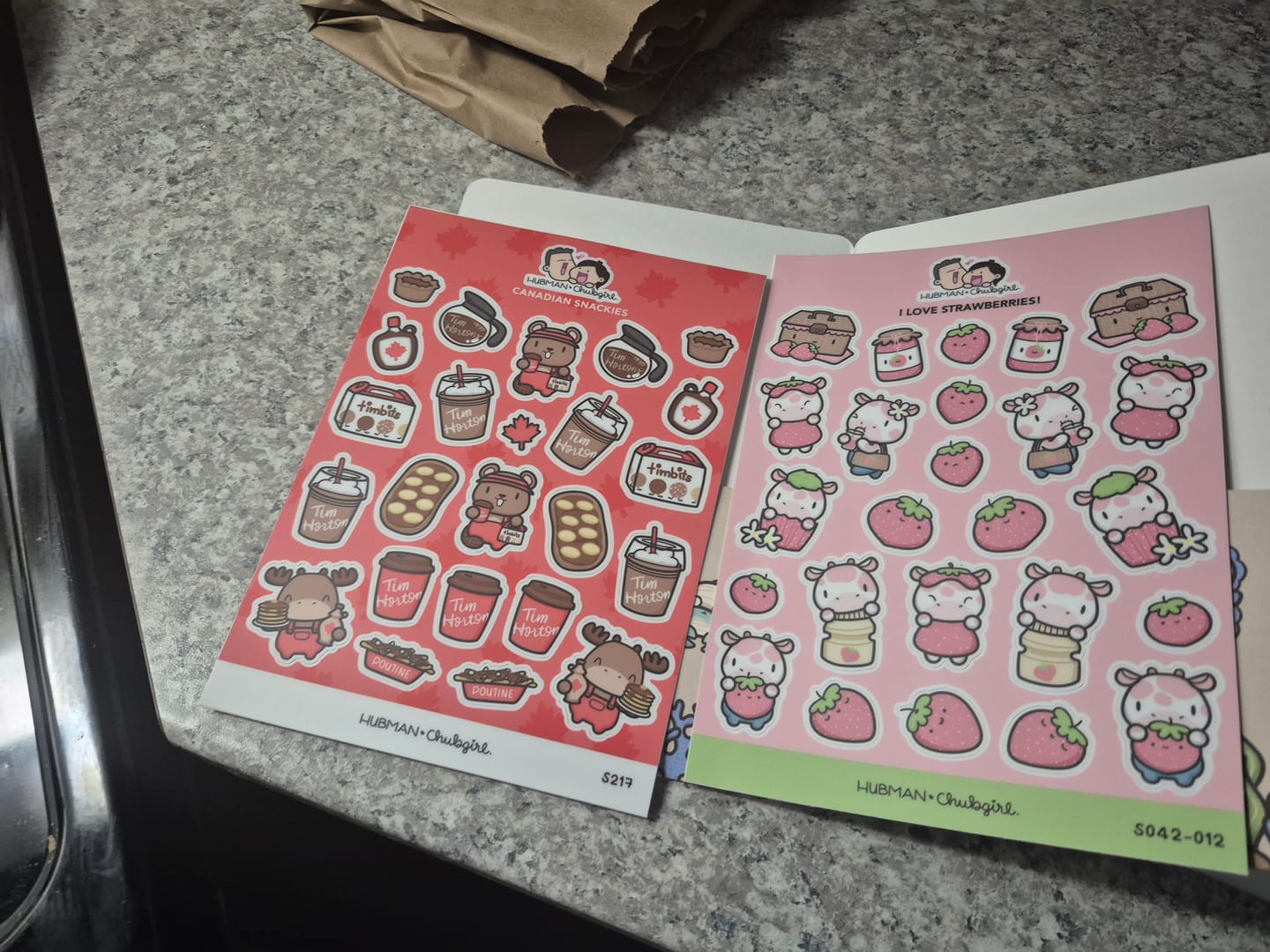 Customer photo review of I Love Strawberries Sticker Sheet