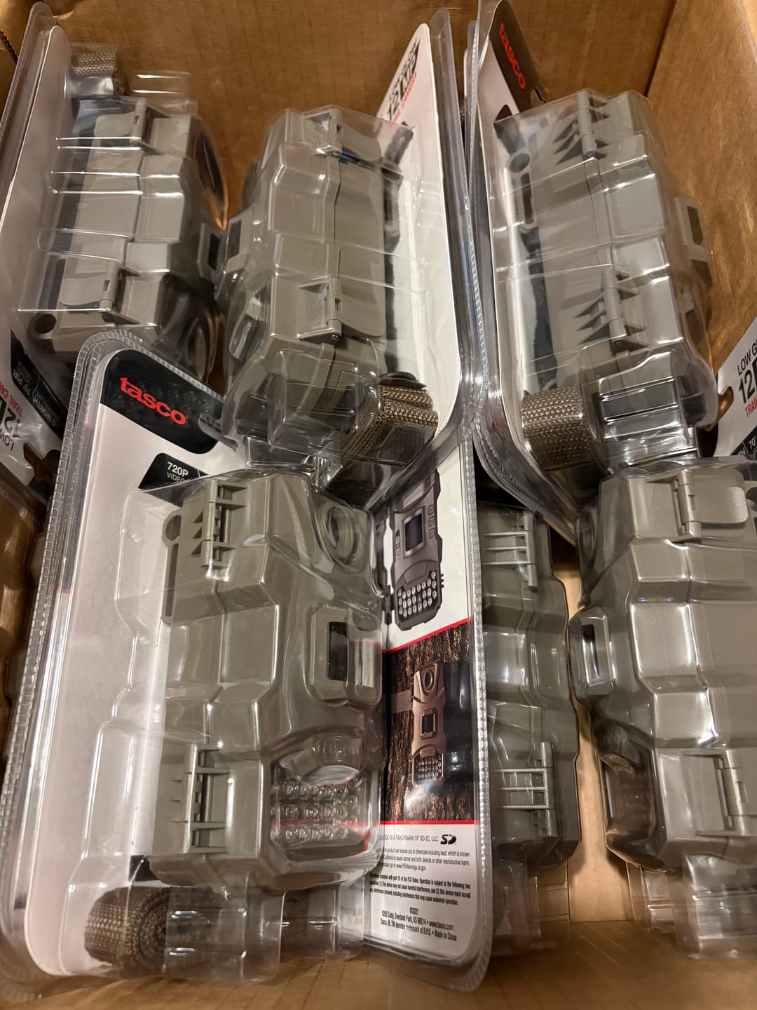 Customer photo review of 4 for $50! - Tasco 12MP with Low Glow Infrared Flash Trail Camera