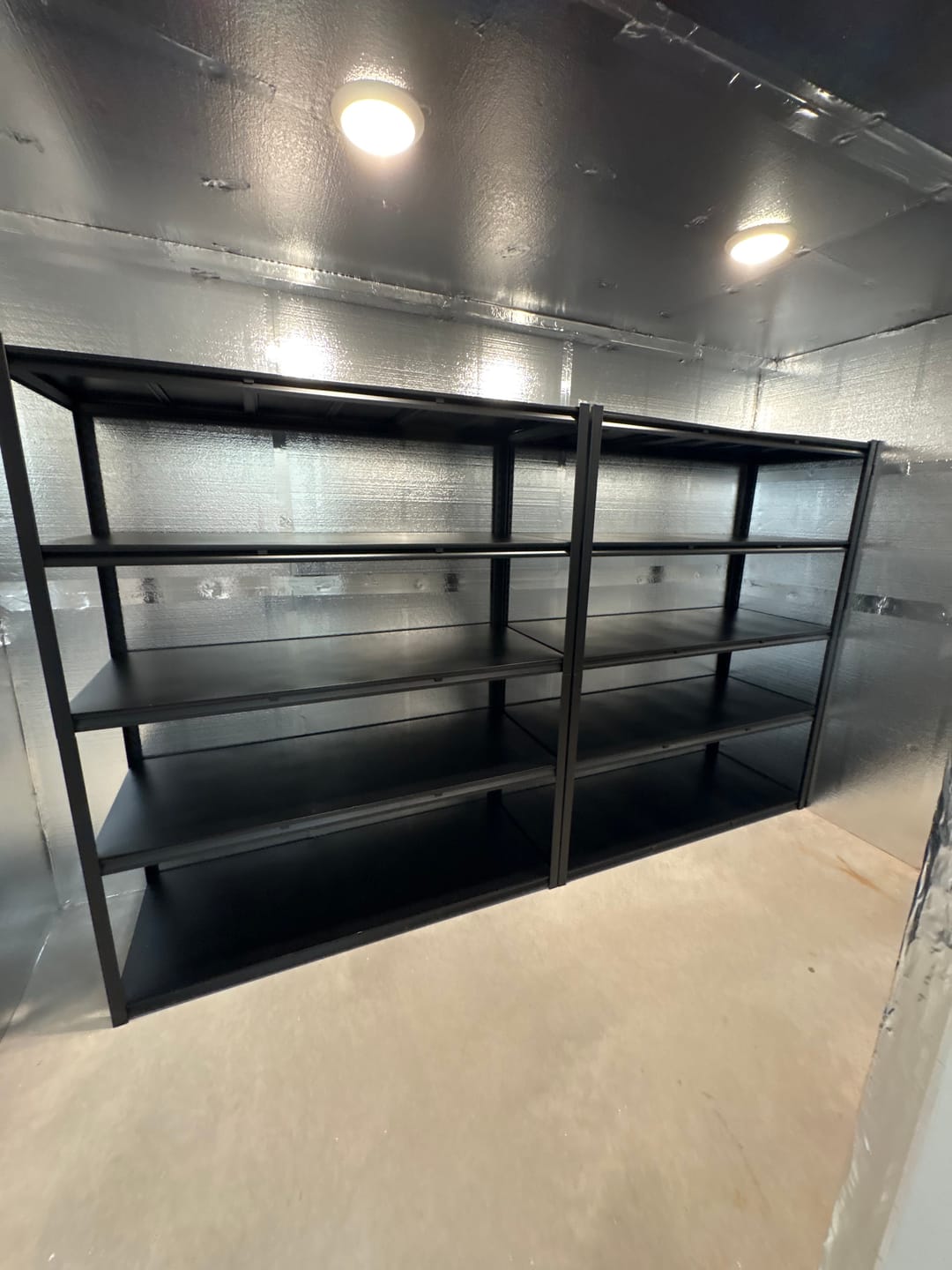 Customer photo review of REIBII 60"W x 72"H Industrial Garage Shelving, 3000LBS Heavy Duty Storage Shelves, Adjustable Metal Shelving for Basement Warehouse