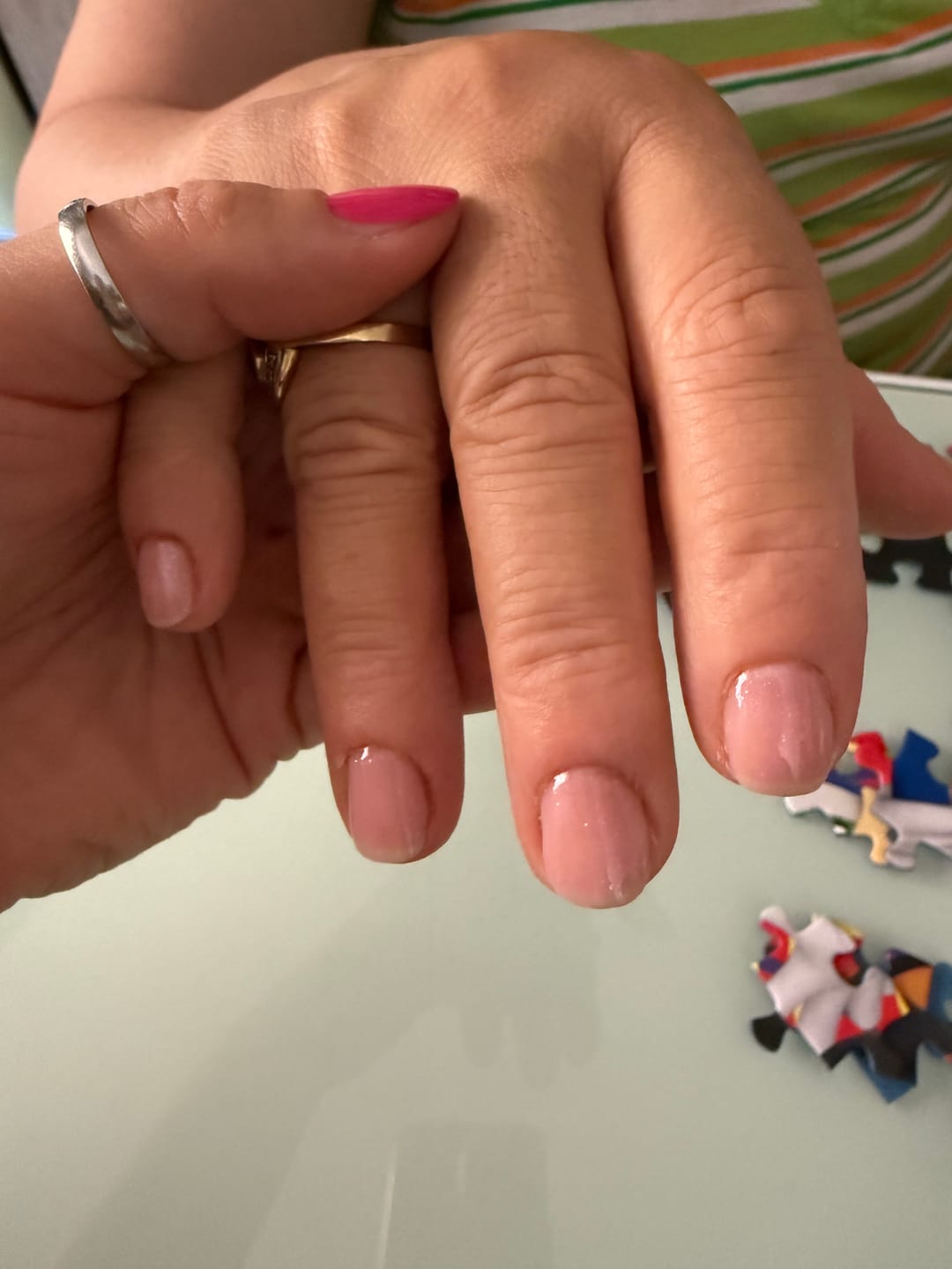 Customer photo review of Smalto Semipermanente LCI -  Sabbia rosata glitter - Rosa