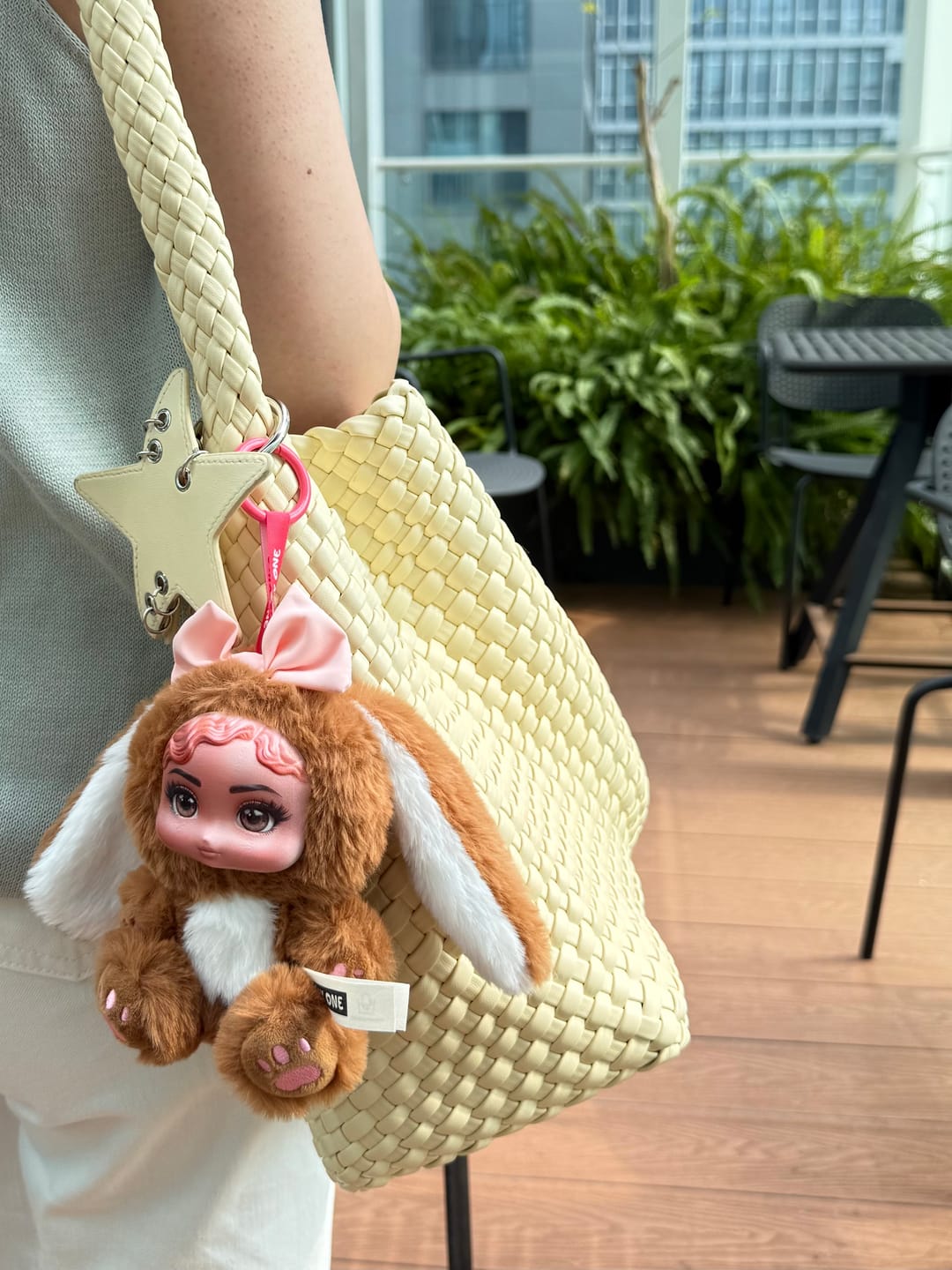 Customer photo review of Custom Face Plush Doll From Photo - Interchangeable Resin Face