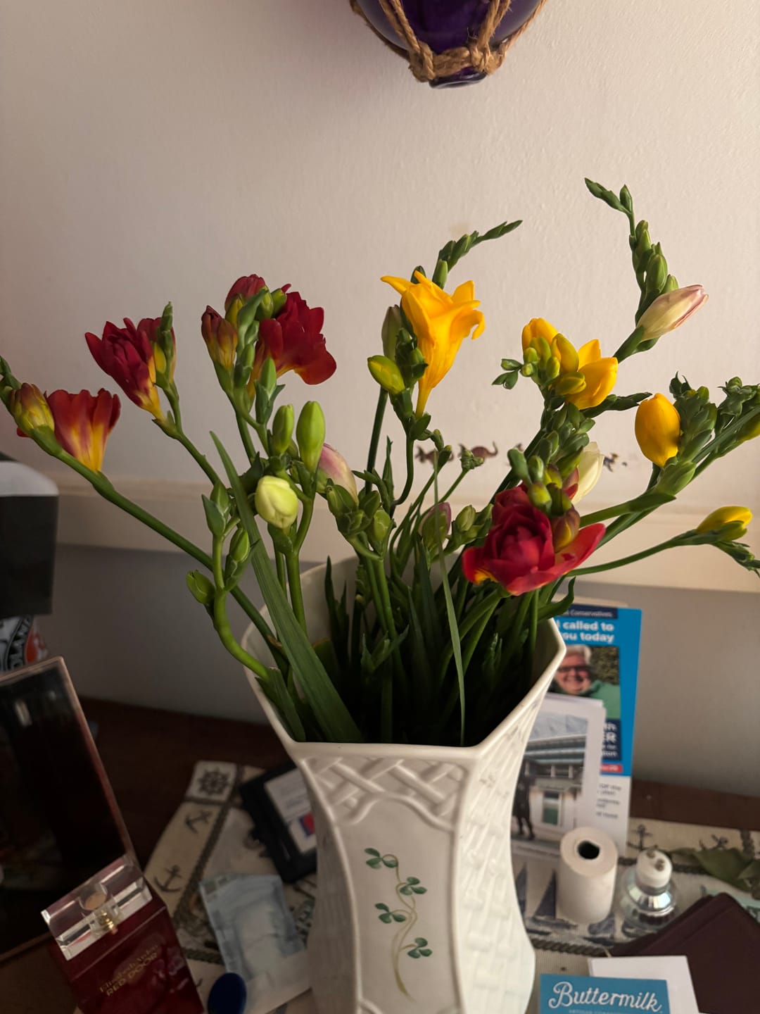 Customer photo review of Mixed Guernsey Long Stem Freesia Flowers