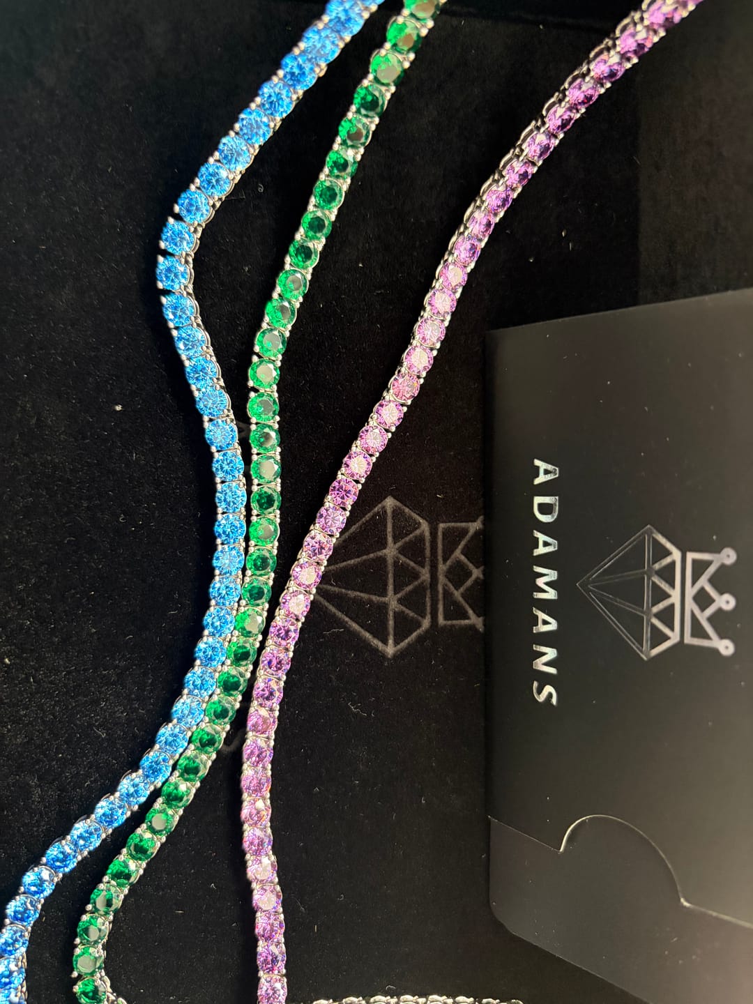 Customer photo review of 5mm Tennis Chain - Green Emerald