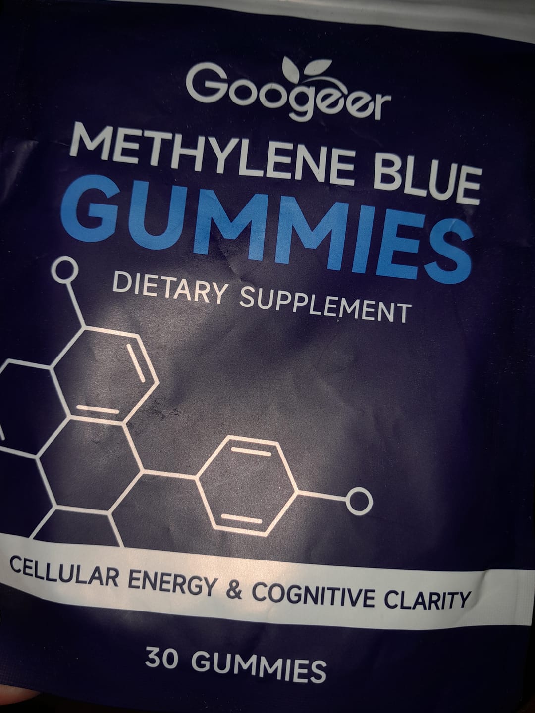 Customer photo review of Gomitas de azul de metileno