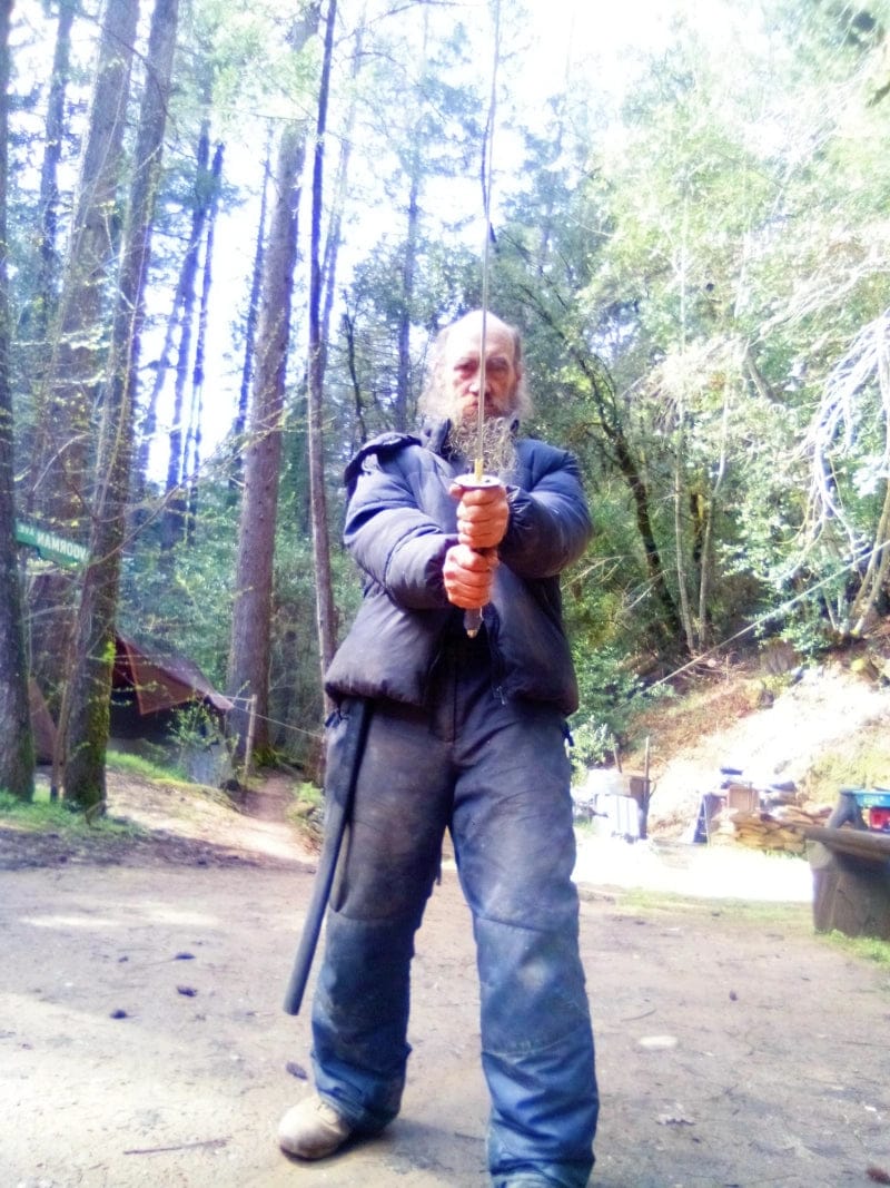 Customer photo review of Ash Grain Katana (T10 High Carbon Steel)