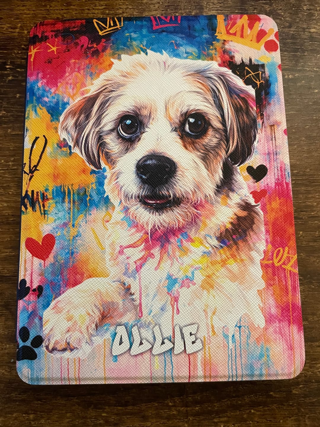 Customer photo review of Graffiti - Personalized Kindle Case