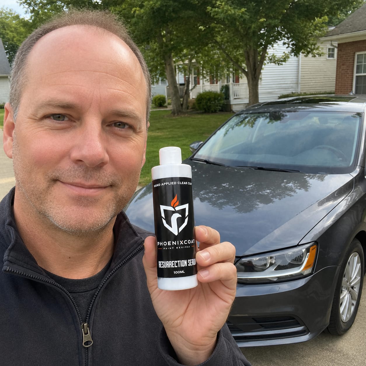 Customer photo review of PhoenixCoat™ Paint Revival Serum