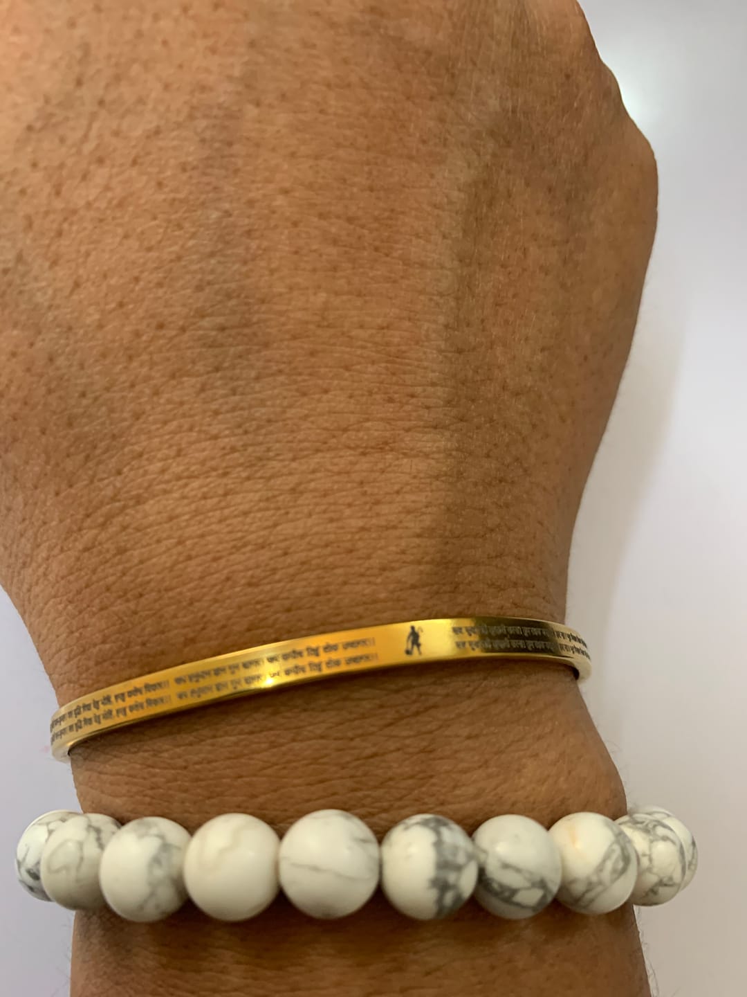 Customer photo review of Hanuman Chalisa Classic Bracelet