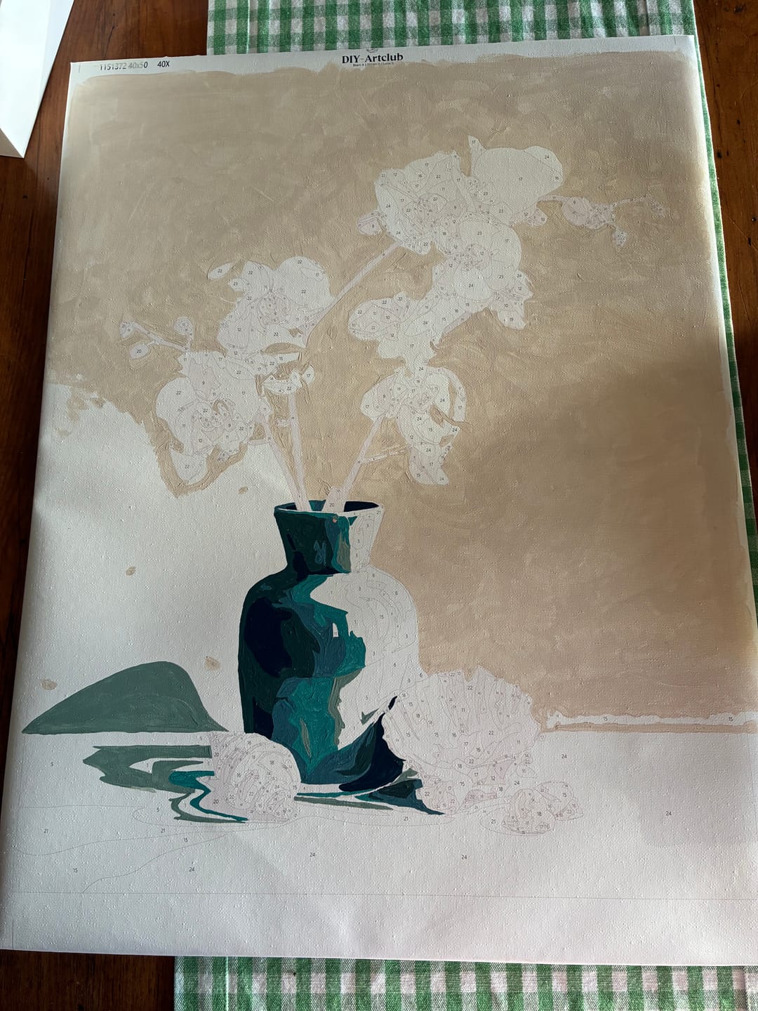 Customer photo review of Floral Elegancy | Paint by Number