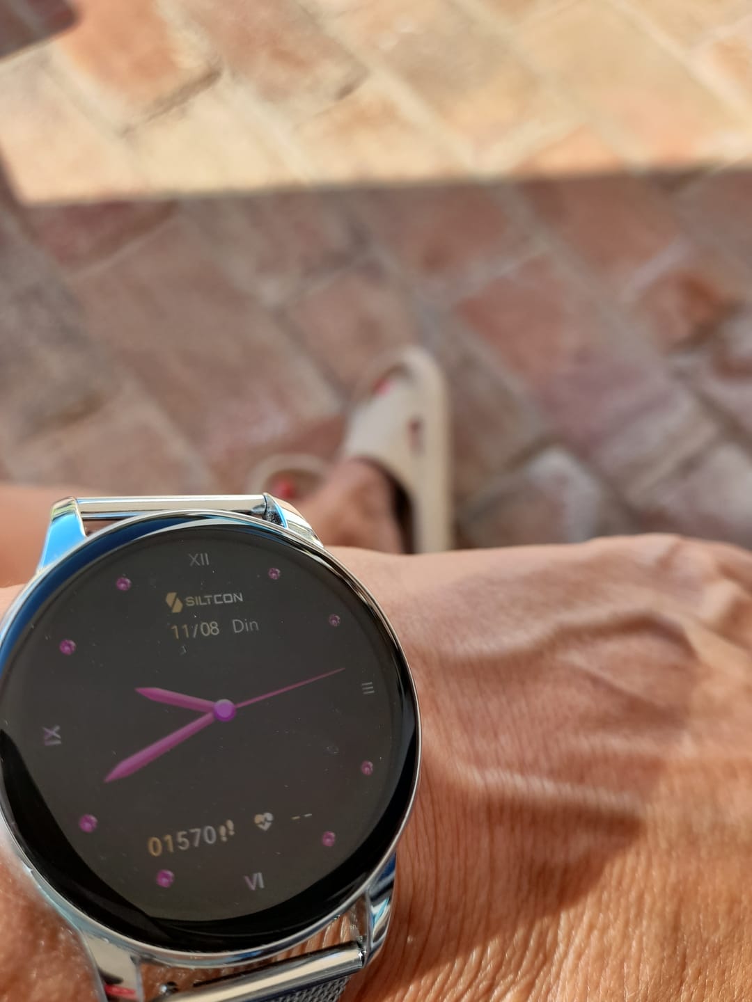 Customer photo review of Siltcon® Auréa Smartwatch Dames Zilver