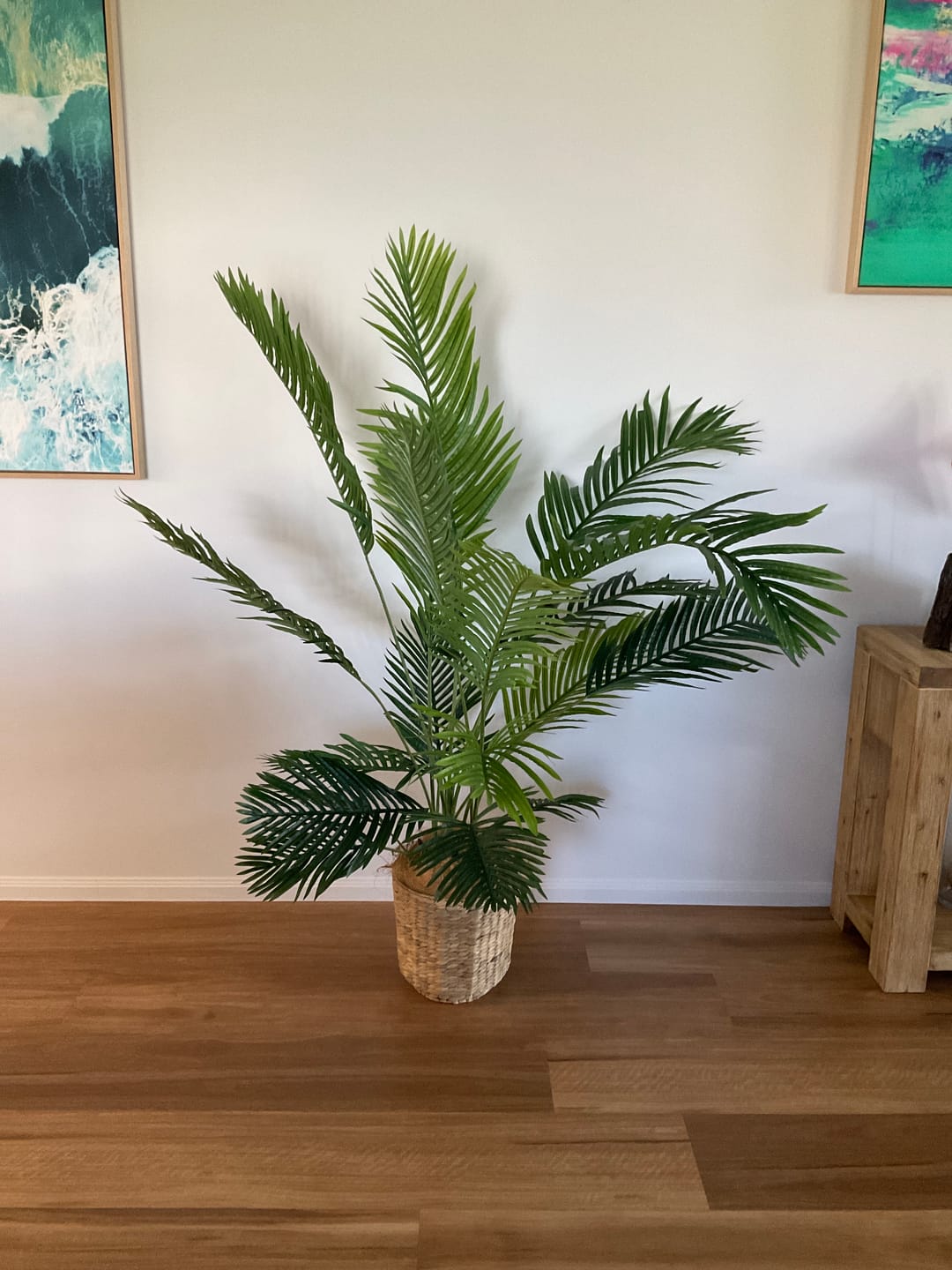 Customer photo review of Premium Artificial Areca Palm Tree Real Touch 160cm