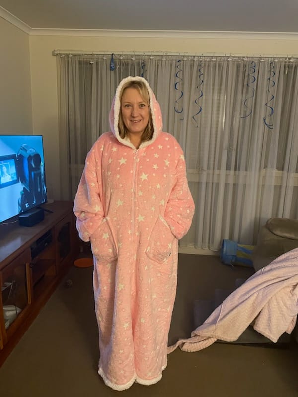 Customer photo review of Pastel Pink Starry Zip Haven