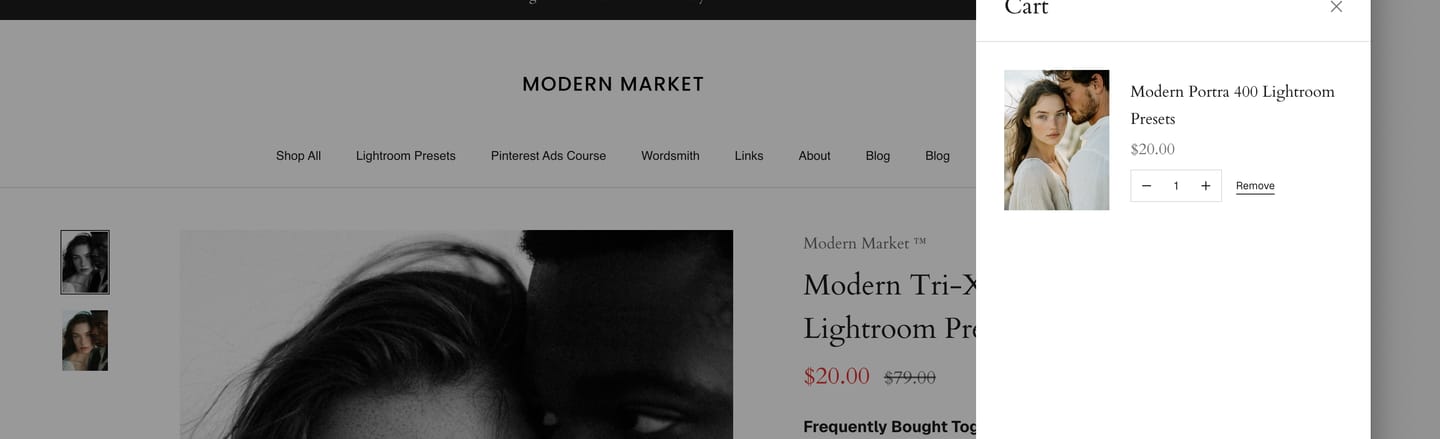 Customer photo review of Modern Portra 400 Lightroom Presets