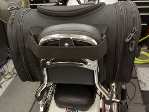 Customer photo review of 20L - Axwell Medium Motorcycle Sissy Bar Bag for Harley Davidson