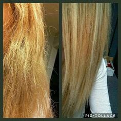 Customer photo review of Hair Lengthening Oil