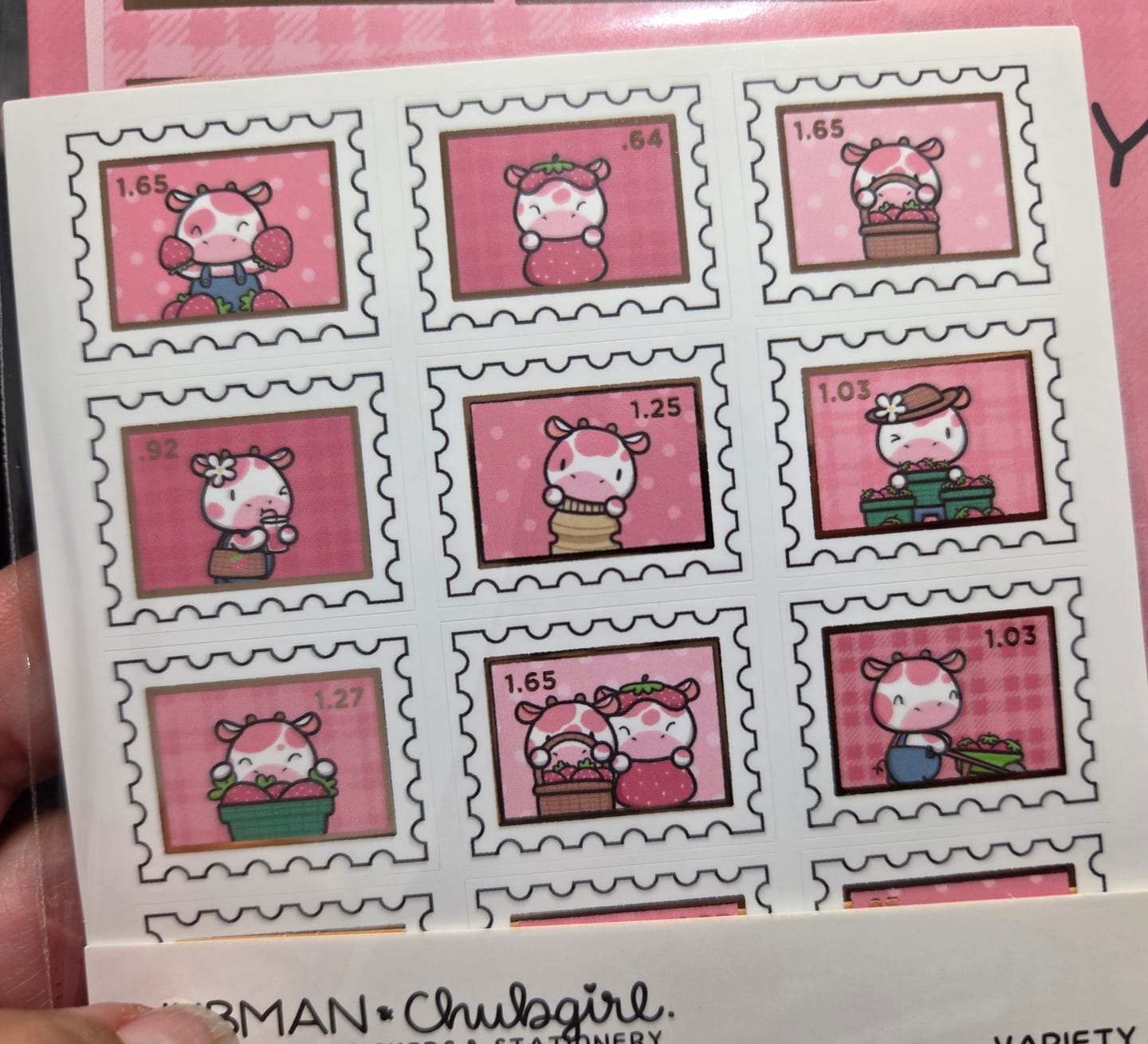 Customer photo review of Strawberry Harvest Variety Sticker Pack