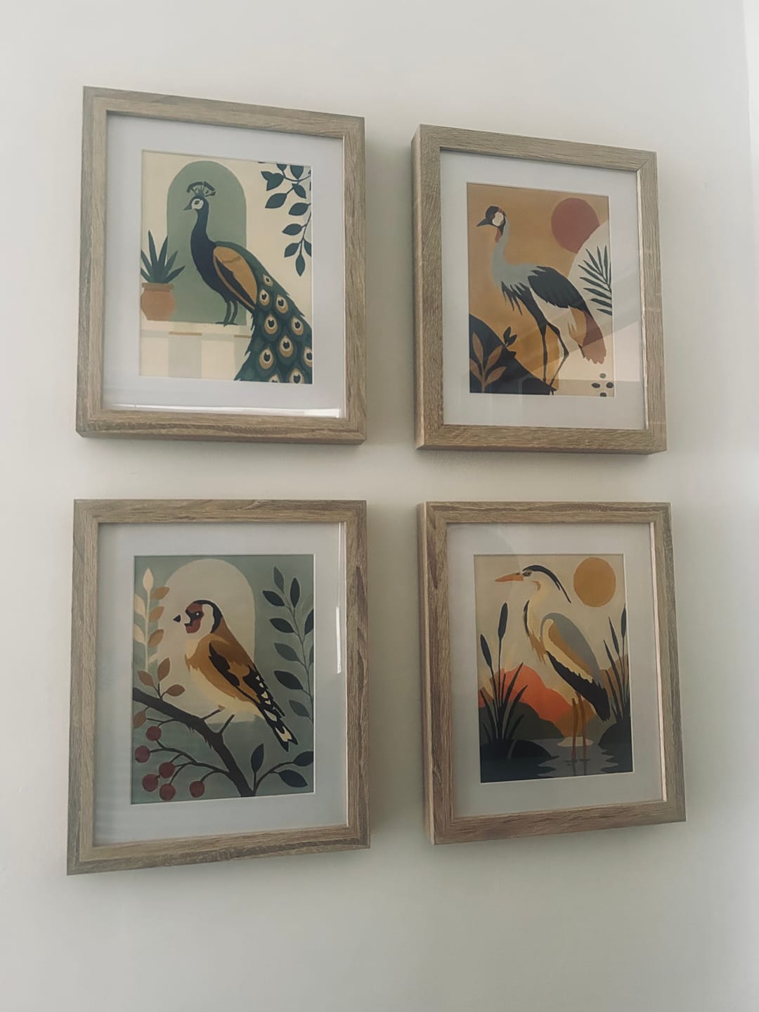 Customer photo review of 6 Mini Paintings - Majestic Birds Set
