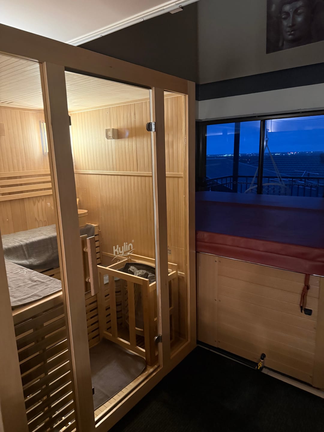 Customer photo review of Steam Sauna Light Frame - JD
