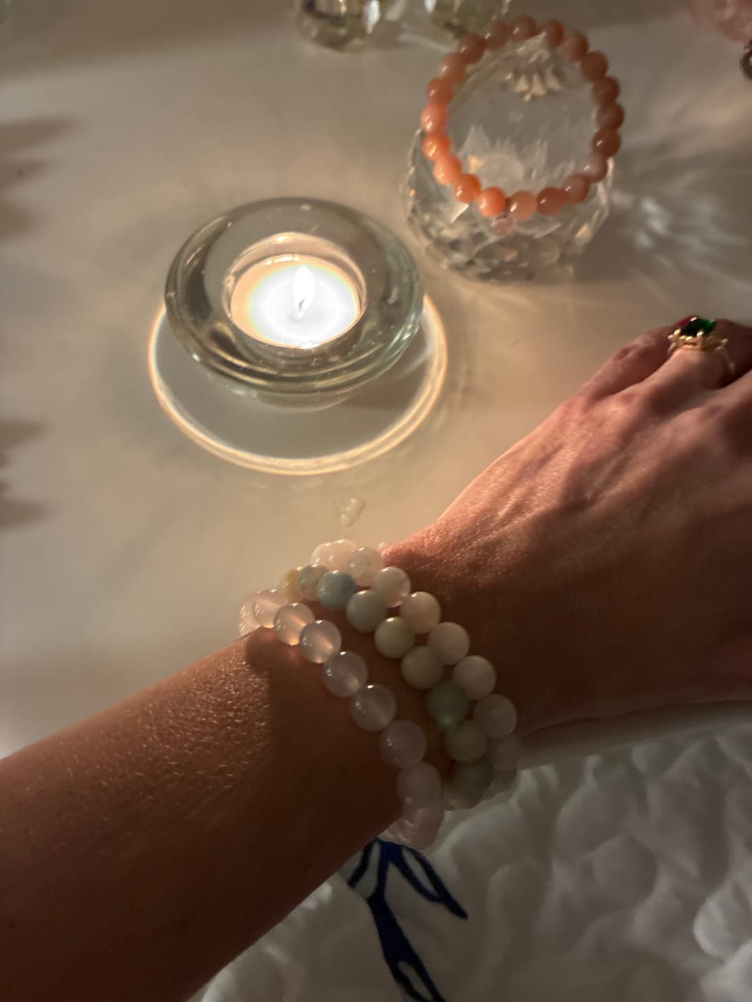 Customer photo review of Cancer Strength Bracelet Pack