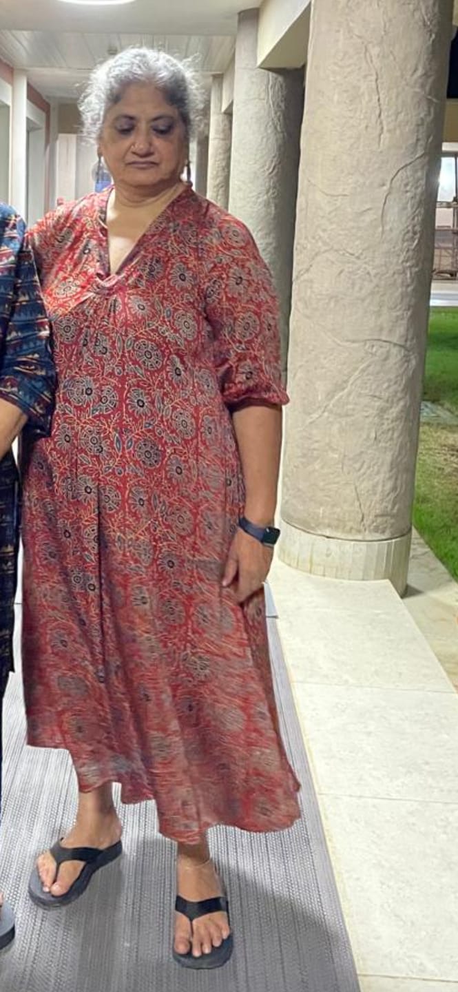 Customer photo review of Gulshan Modal Ajrakh Dress