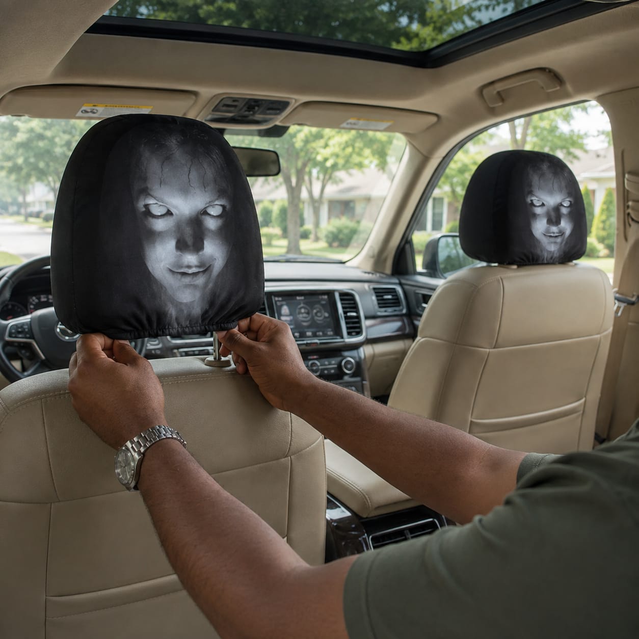 Customer photo review of GrimHead™ Funda Reposacabezas para Coche
