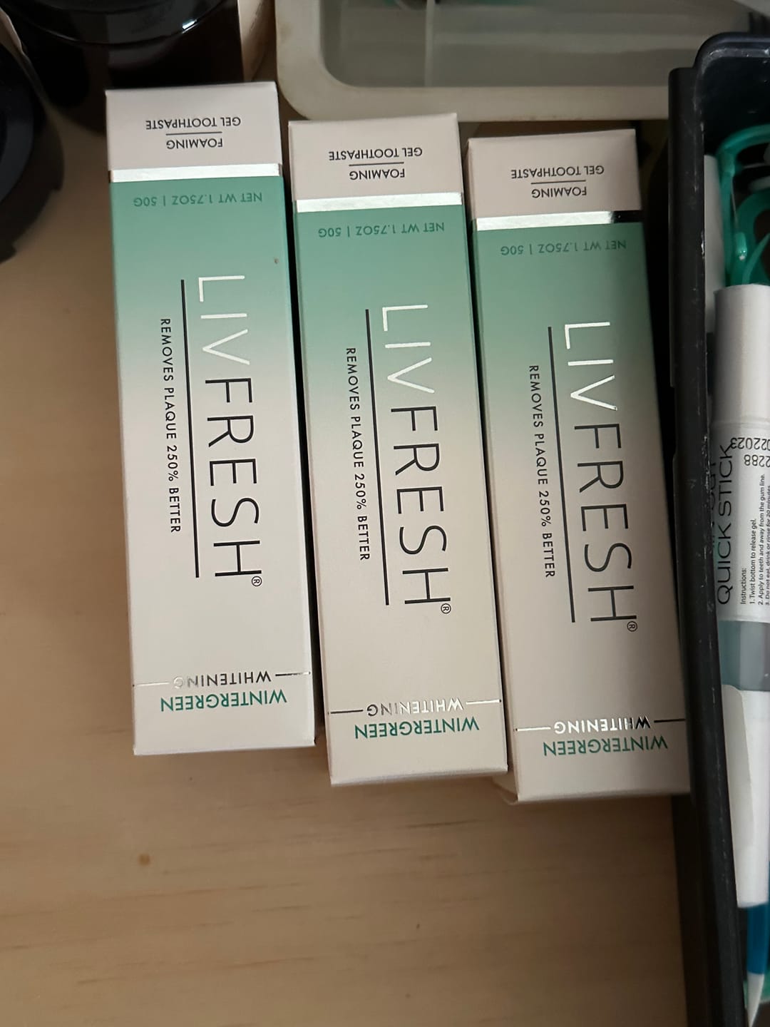 Customer photo review of LIVFRESH Wintergreen - 1 Pack Bundle (Subscription)