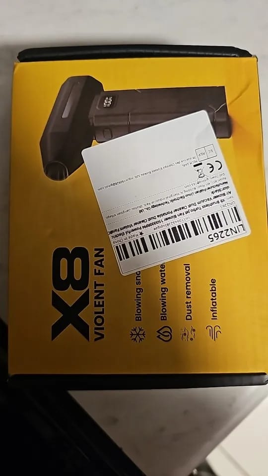 Customer photo review of 130,000 RPM Rechargeable Cordless Jet Air Duster