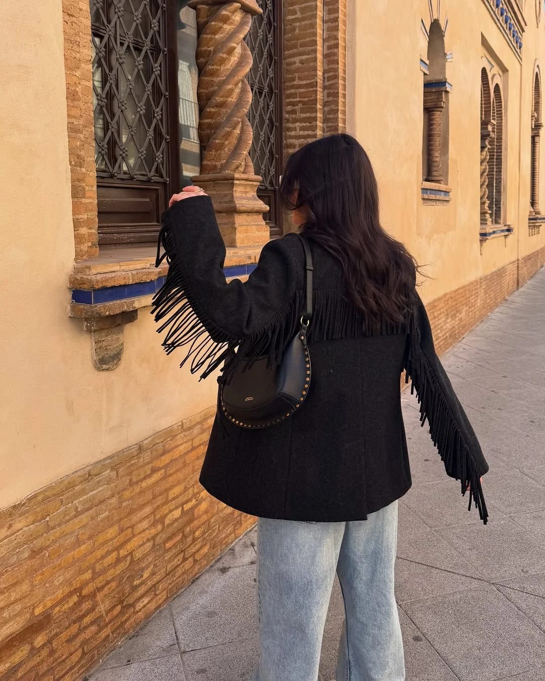 Customer photo review of Elinor Tailored Wool Blazer Coat