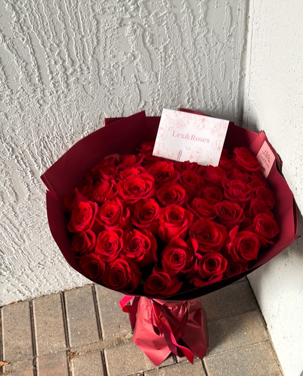 Customer photo review of Red Rose Bouquet