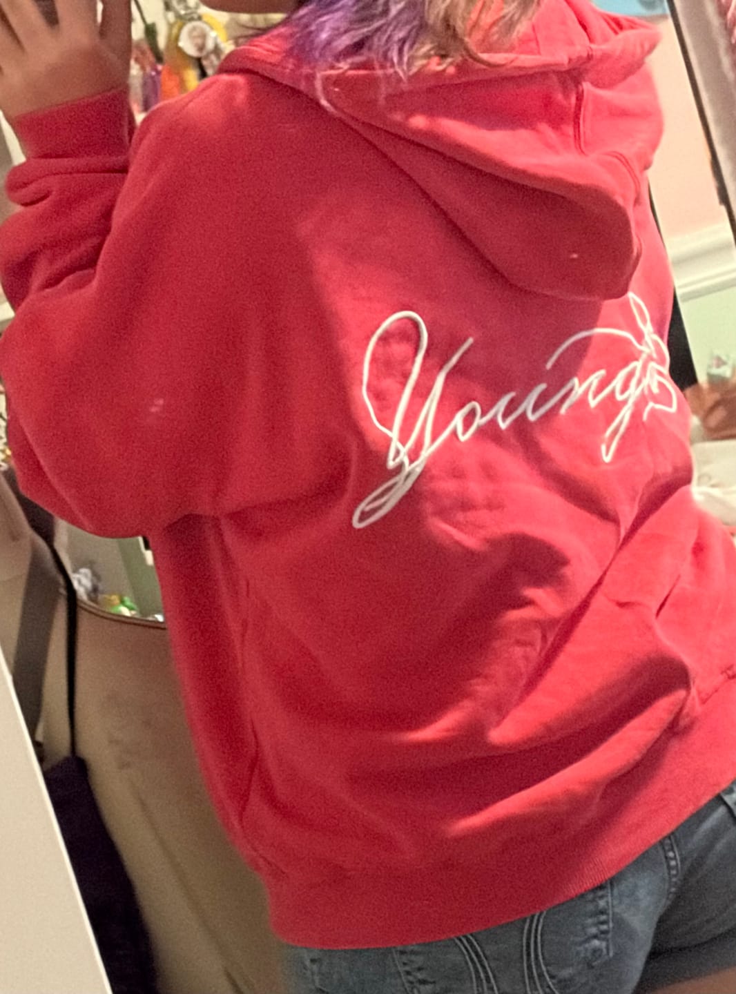 Customer photo review of W533 Flashback Zip Hoodie