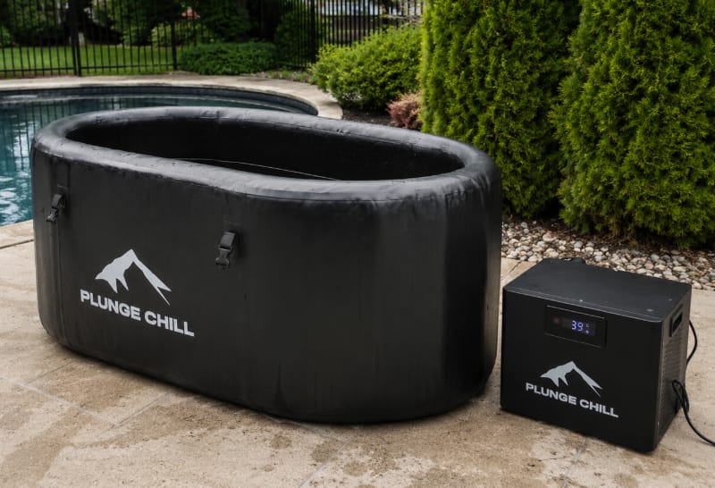 Customer photo review of Cold Plunge Chiller + Pro Tub