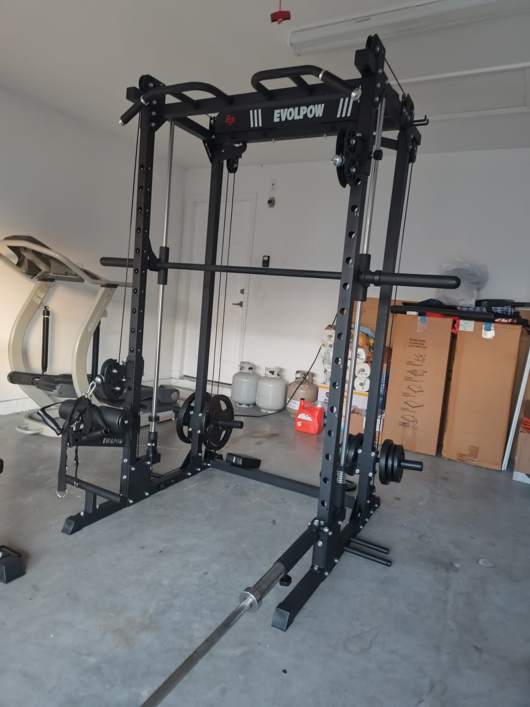 Customer photo review of EVOLPOW M2D Brute All-in-One Smith Machine Home Gym (Dual Pulley Edition)