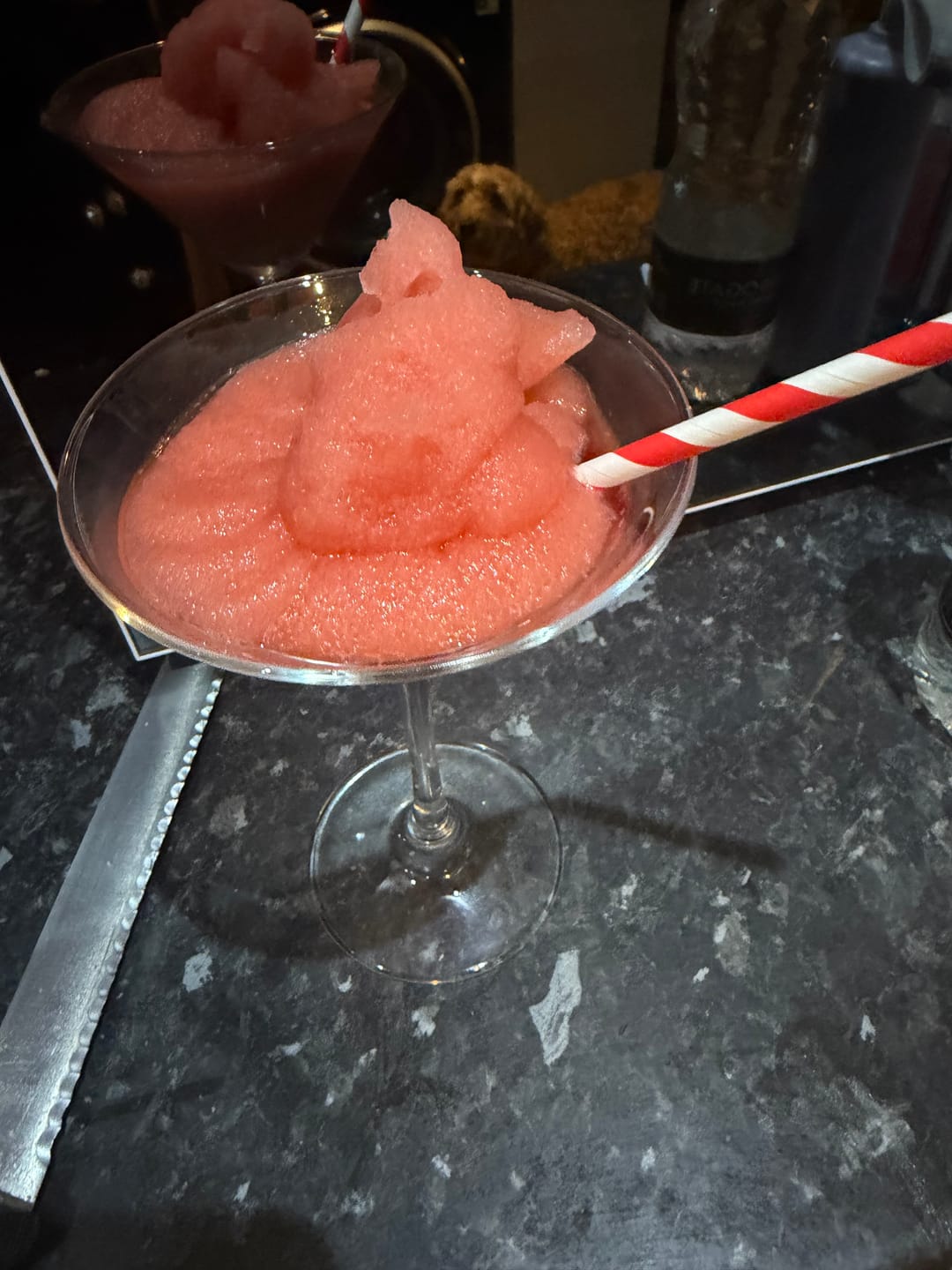 Customer photo review of Strawberry Daiquiri Frozen Cocktail Mix 2L