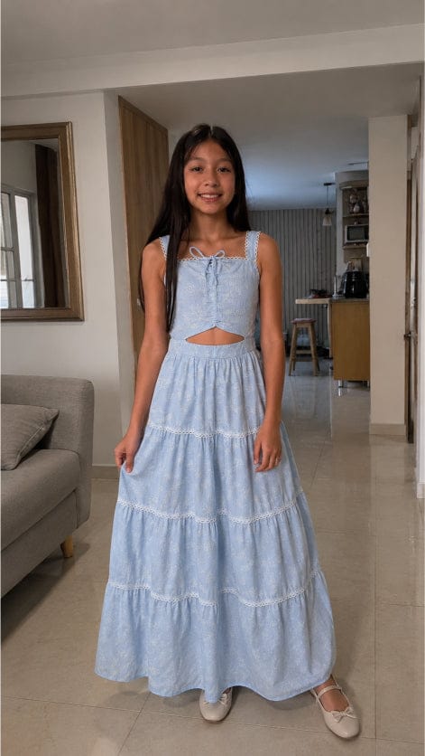 Customer photo review of Vestido Largo para niña - Aitana