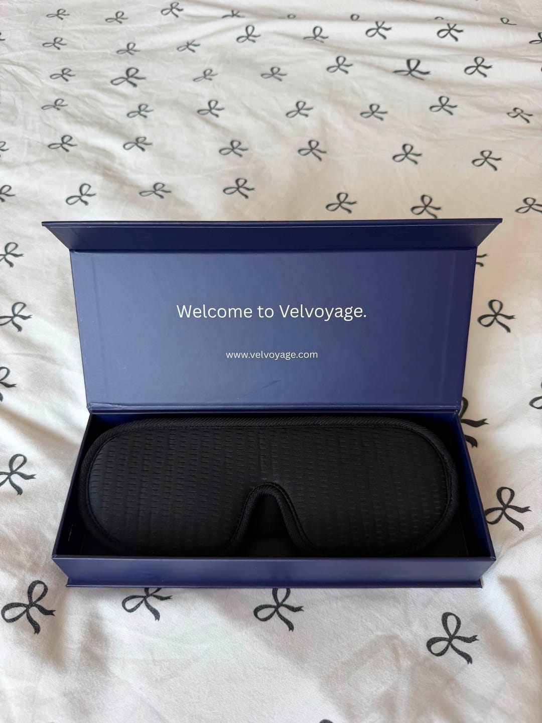 Customer photo review of Velvoyage 3D Total Blackout Eye Mask - Black