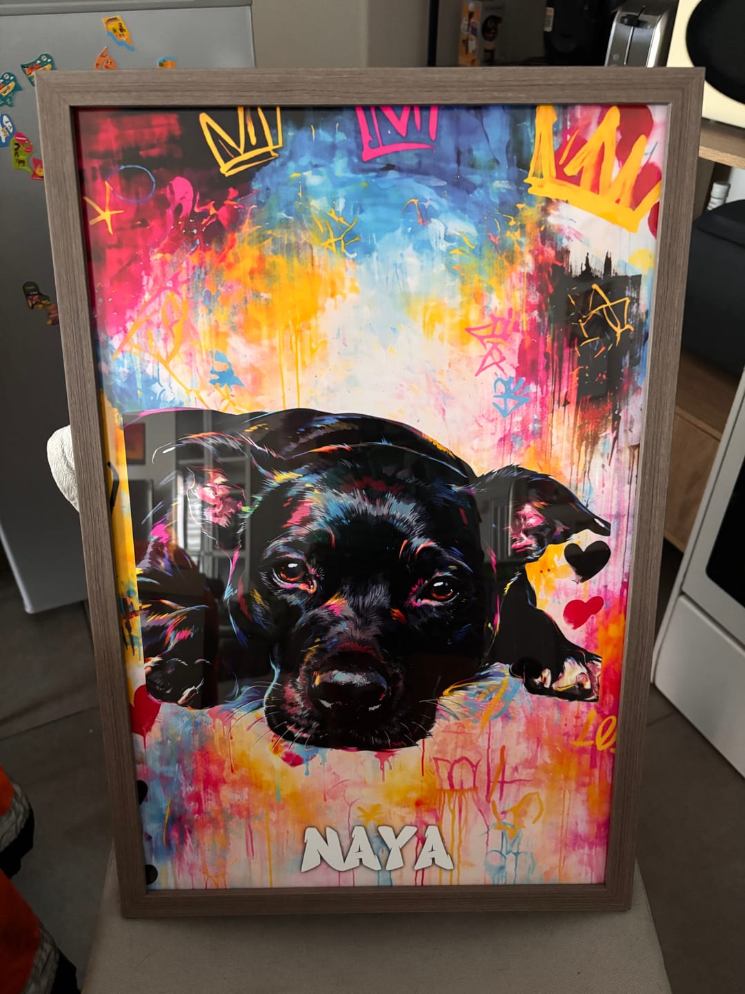 Customer photo review of Le graffiti - Poster personnalisé