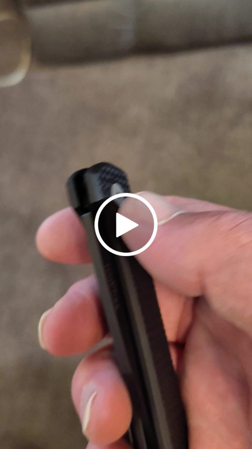 Customer video review of Pro-Tech Scapegoat Compact Auto - Black Aluminum, DLC CPM-MagnaMax - Made in USA (RCS1106)