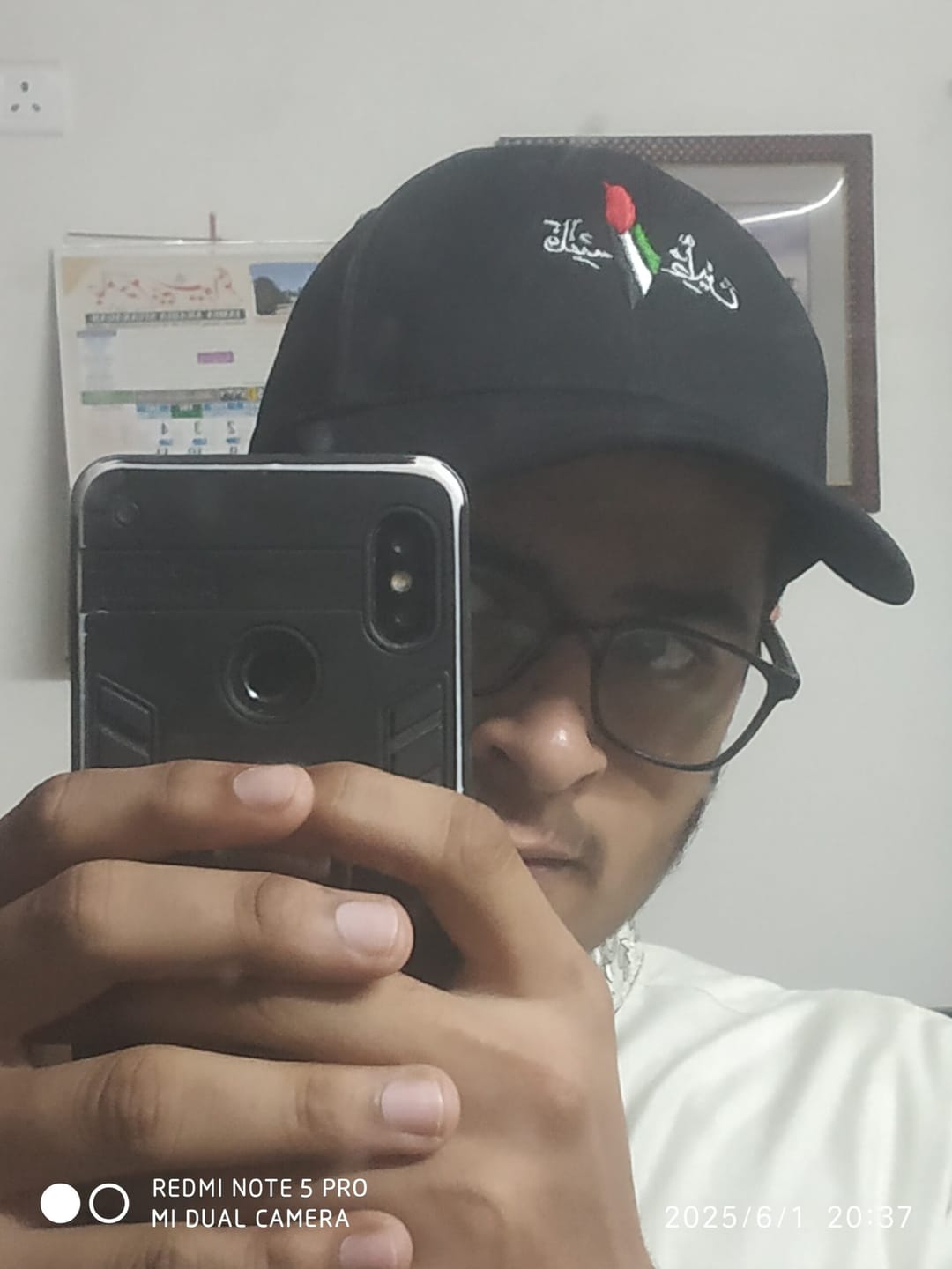 Customer photo review of Palestine Cap with Arabic Design