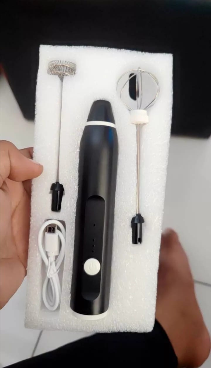 Customer photo review of Coffee Beater & Milk Frother Rechargeable with 3 Speeds