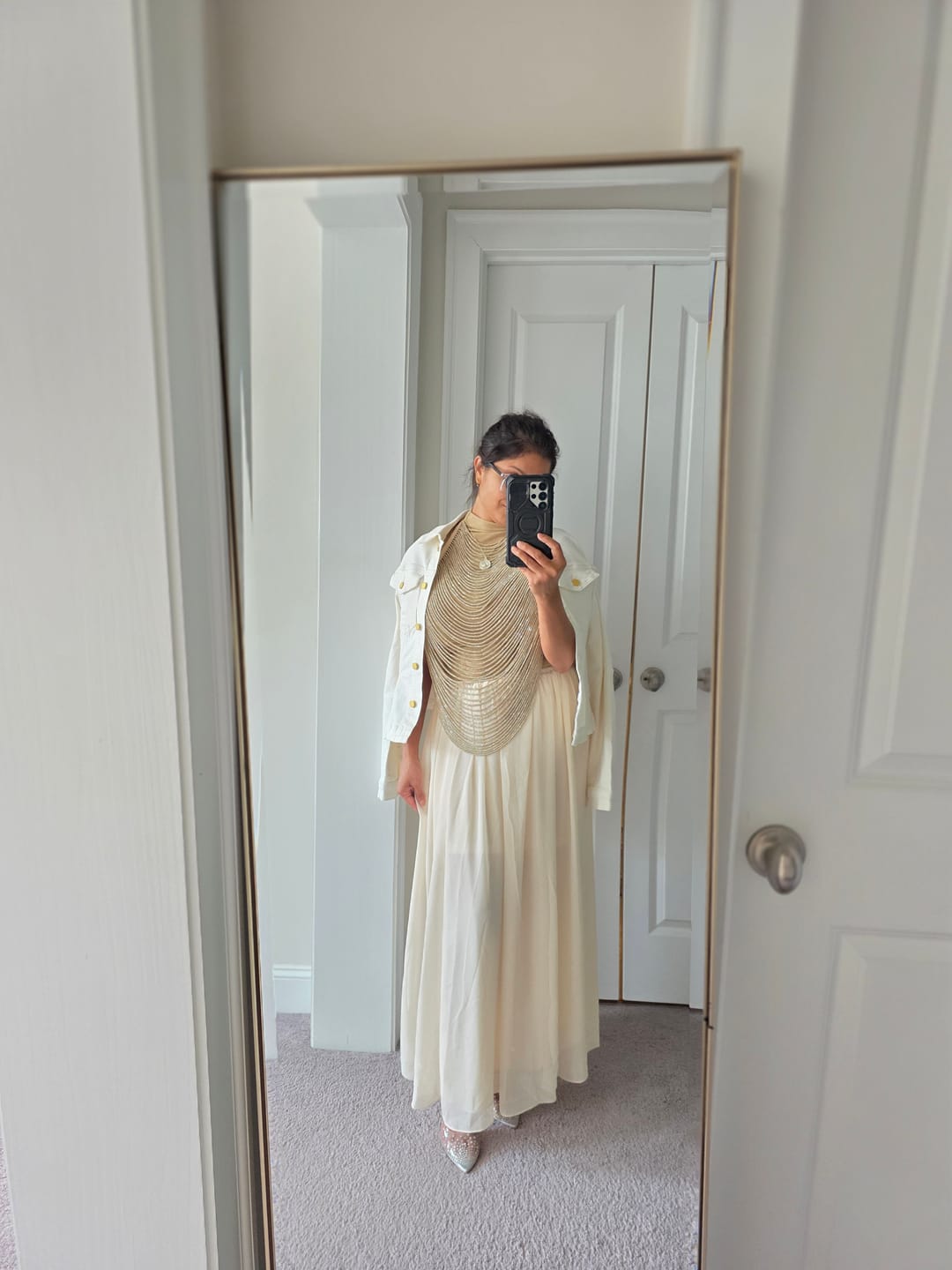 Customer photo review of Gali Chain Top - Champagne Bubbles