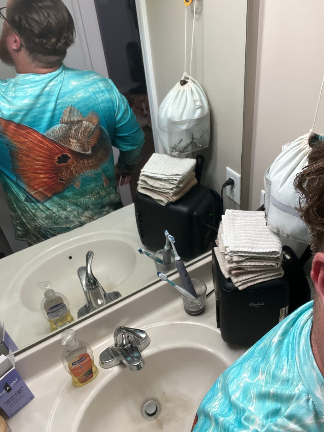 Customer photo review of Performance Fishing Long Sleeve - Redfish Tailing Tide - AOF144