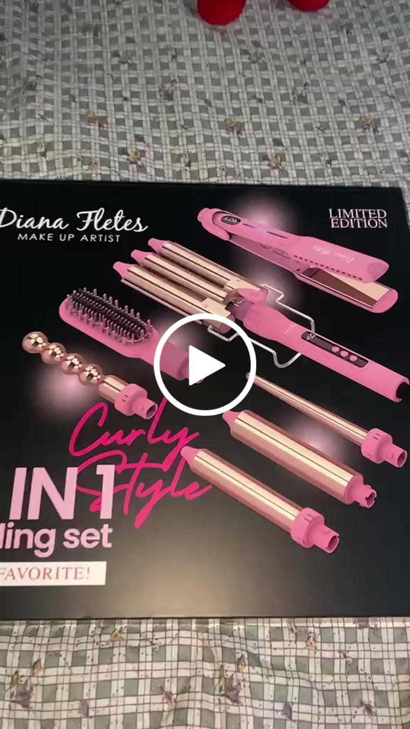 Customer video review of Set Plancha Profesional Infrarroja + Ferro 6 en 1 Light Pink