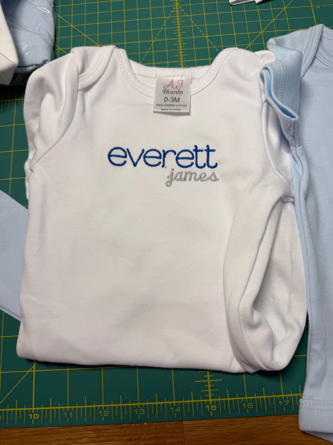 Customer photo review of Unisex Baby Gown with Hidden Zipper