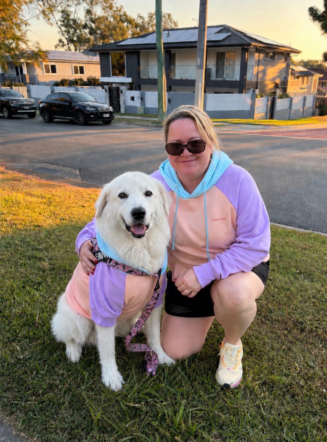 Customer photo review of Cotton Candy Human Hoodie