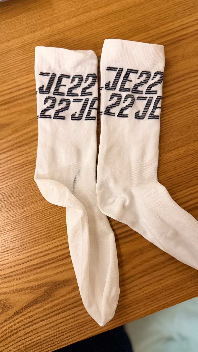 Customer photo review of Apex cotton 機能襪- 白