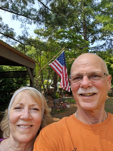 Customer photo review of 3' x 5' American Flag Set