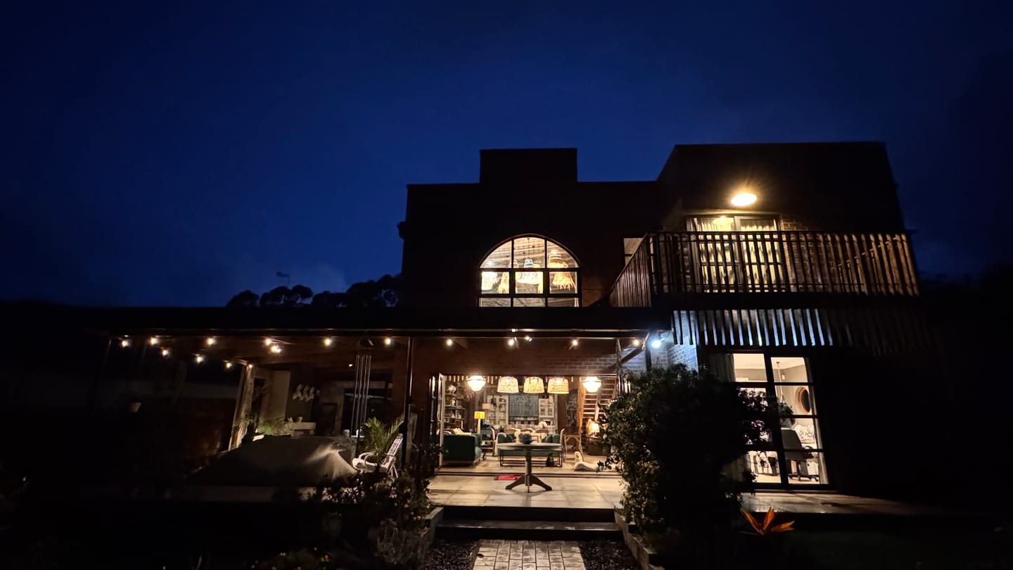 Customer photo review of Solar Festoon Bulb String Lights