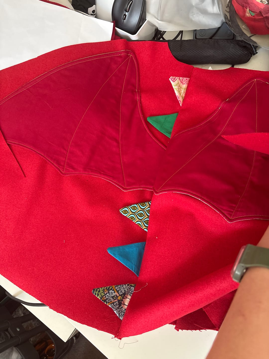 Customer photo review of Plain Wool Blend Fabric