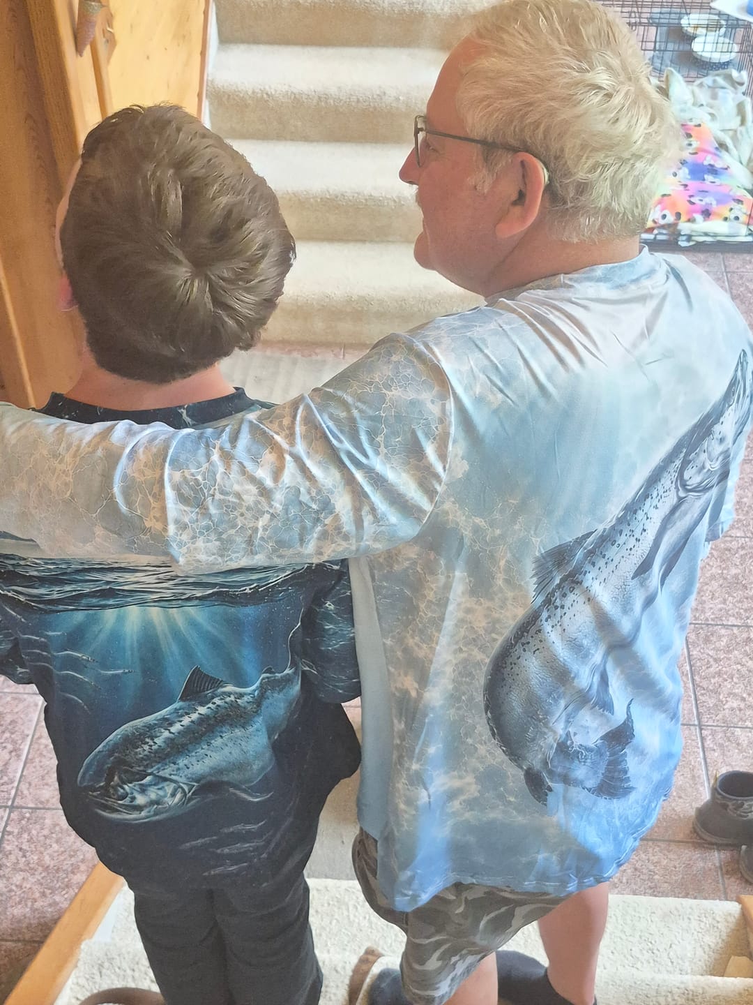 Customer photo review of Performance Fishing Long Sleeve - River Salmon Depths - TBT167